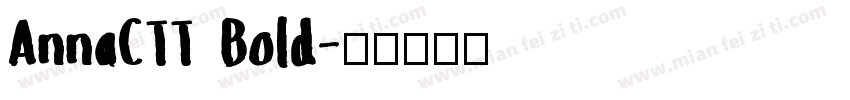 AnnaCTT Bold字体转换